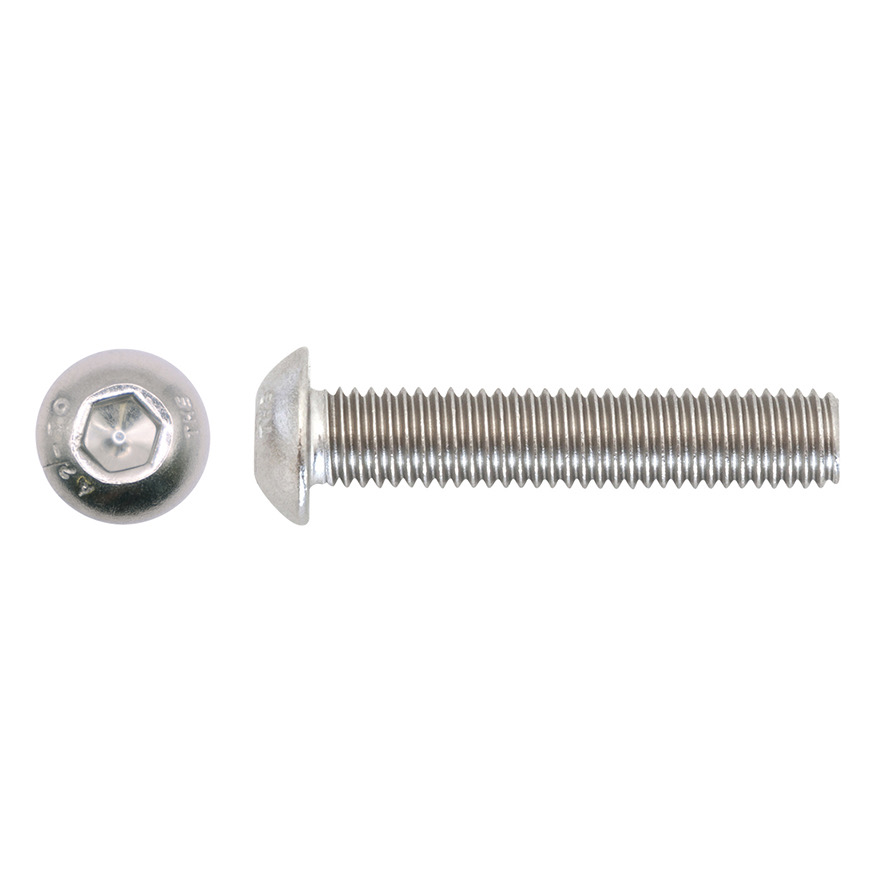3/16x5/8 Unc Button Socket Screw 304 Stainless